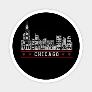 Chicago Hockey Roster Skyline 23 Magnet